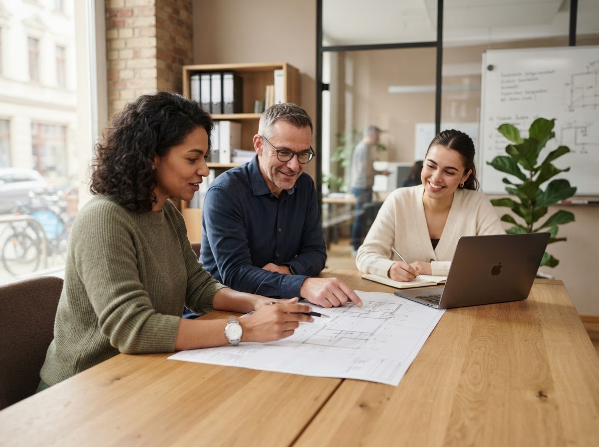 Ivarek Zulem Team bei der Analyse von Finanzdaten in einem ruhigen Arbeitsumfeld